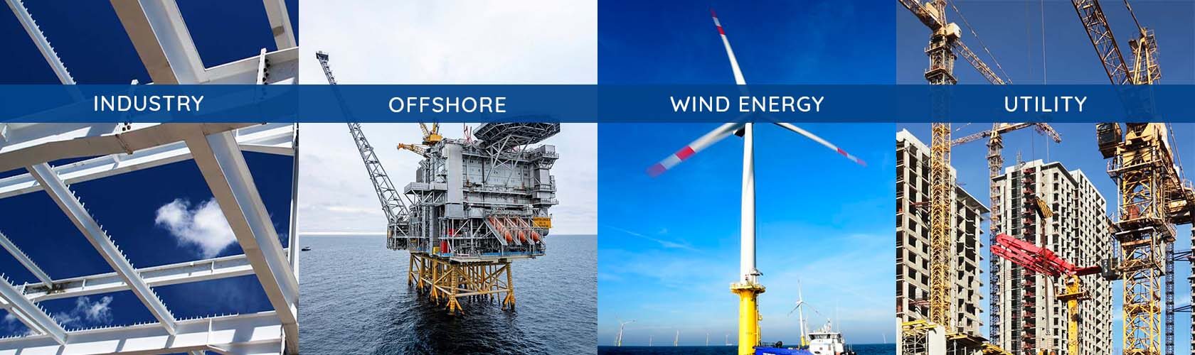 We cover a range of industries and their strut & support manufacturing needs ESM works with the Offshore industry, Wind Energy industry, construction industry
